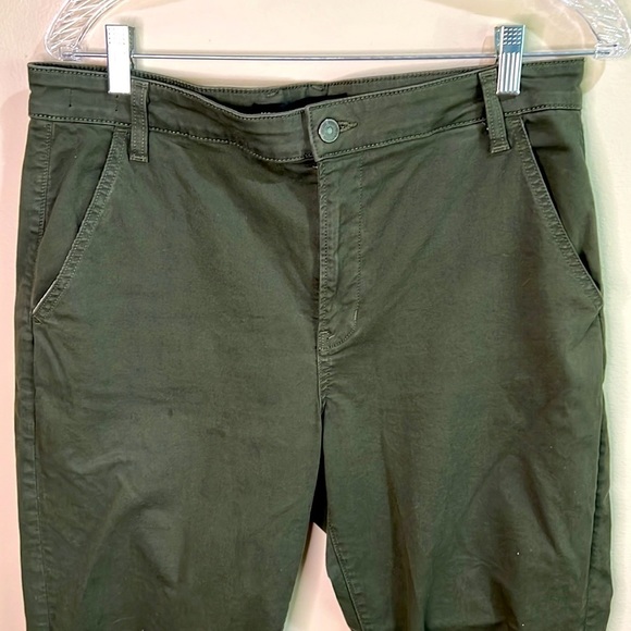 Veronica Beard Ayla cotton chino pants in army green size 30/10 - Picture 2 of 7